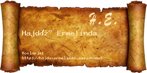 Hajdú Ermelinda névjegykártya